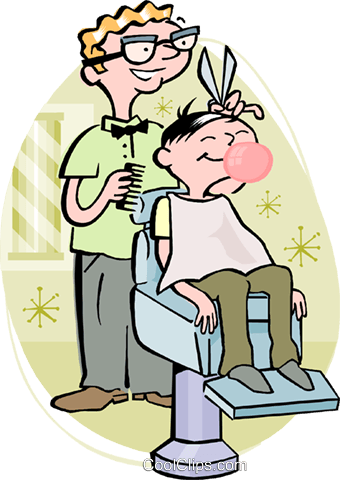 Haircut, Barber Royalty Free Vector Clip Art Illustration - Cartoon Images Of Barber (340x480)