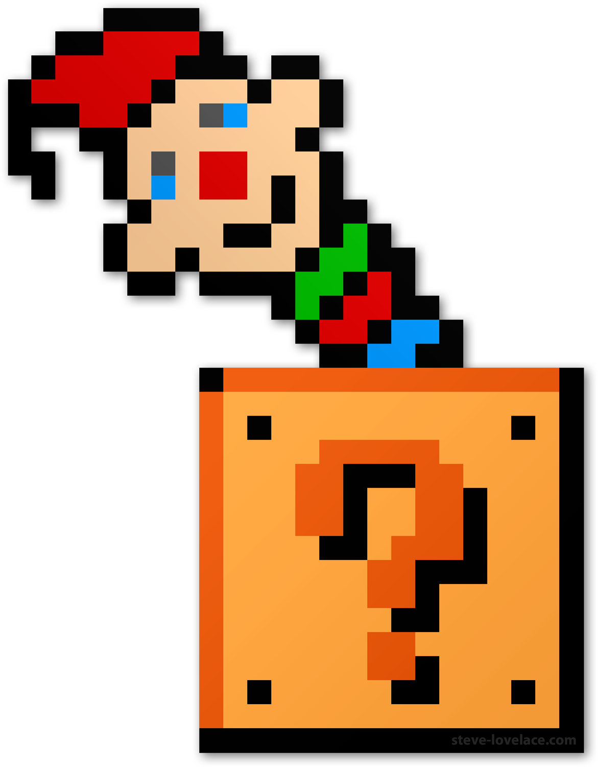 8 Bit Jack In The Box “ - Retro Mario Question Block (1171x1500)