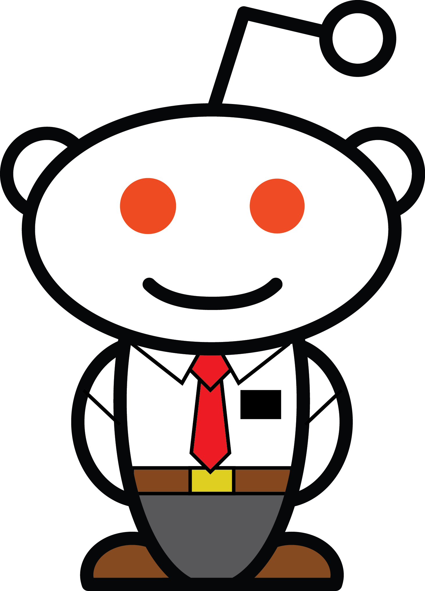 The Snoo Definitely Showed A Leaning Towards Lds Mormons - Reddit Logo Png (1461x2034)