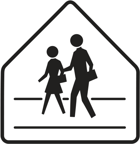 Cartel De Persona Discapacitada Cartel De Cruce Peatonal - School Zone Sign Canada (471x488)