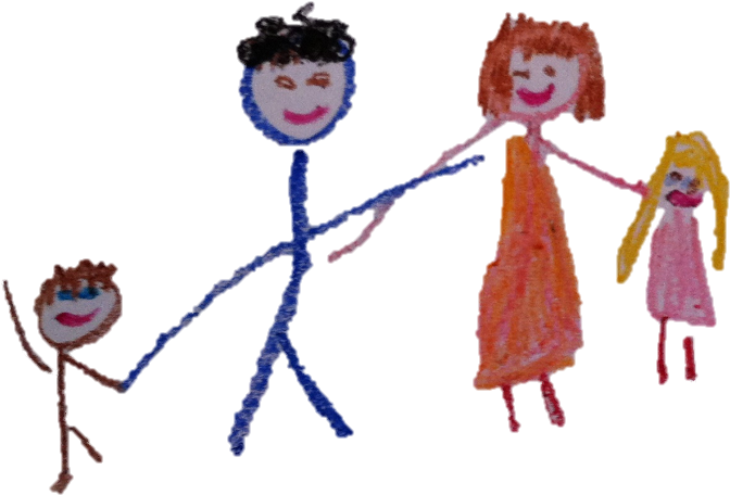 Two Grandchildren, Age 9 And 5, Visited Over July 4th - Cartoon (800x536)