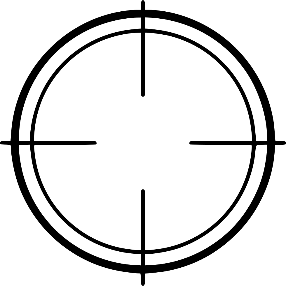 Crosshair Svg Icon Free - Crosshair Png (980x982)