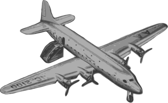 Airplane Computer Icons Icon Design Download - Avion Dc4 Png Transparent (554x340)