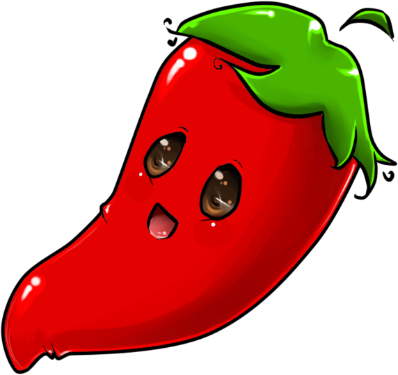 Forgetmenot Funny Peppers - Chili Pepper Kawaii Png (600x580)