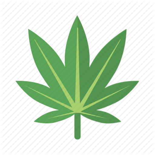 Marijuana Leaf Icon Clipart Cannabis Clip Art - Marijuana Leaf Vector (512x512)