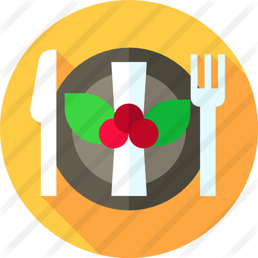 Christmas Dinner Free Icon - Christmas Day (512x512)