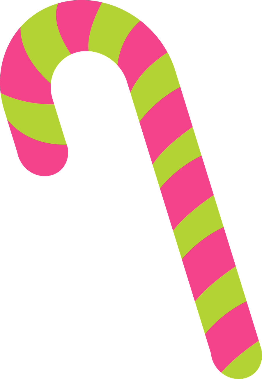 Candy Clipart, Food Clipart, Pink Christmas, Christmas - Pink Candy Cane Clipart (900x1298)