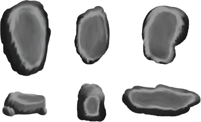 Rock Sprite Png - 2d Rock Sprite (691x421)