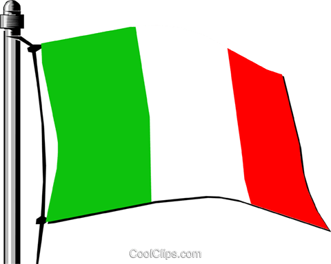 Italy Flag Royalty Free Vector Clip Art Illustration - Flag (480x384)