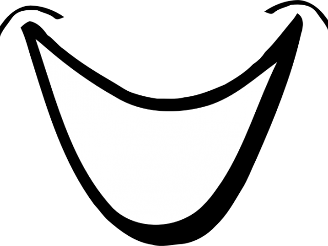 Related Cliparts - Black And White Cartoon Mouth (640x480)