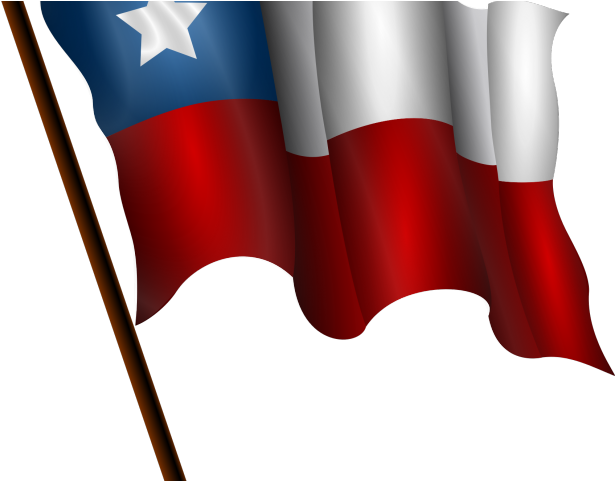 Chile Flag Clipart Waving - Bandera De Chile Dibujo (640x480)