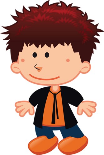 Clip Art - Small Eye Boy Cartoon (334x500)