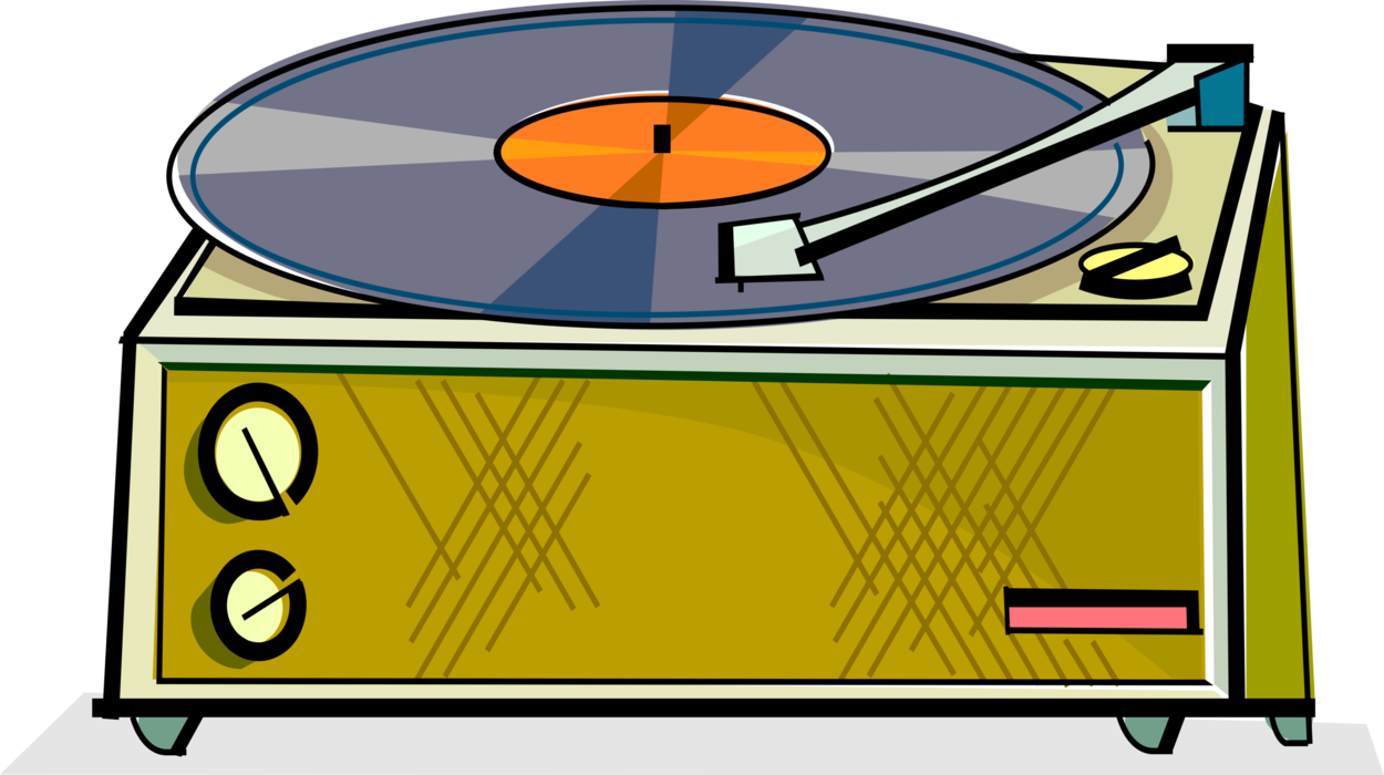 Lp Player Turntable Image Illustration Of Phonograph - Phonograph (1250x700)