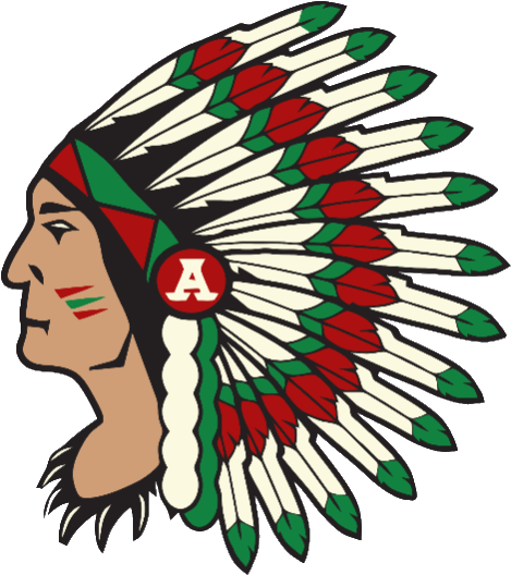 Updated Indian Head Logo For Ahs - Anderson High School Indians Logo (489x538)