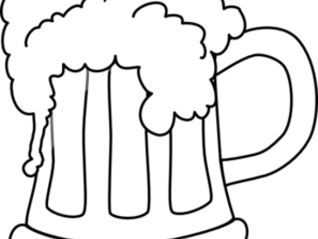 Beer Stein Clipart - Beer Mug Png Clipart Black And White (640x480)