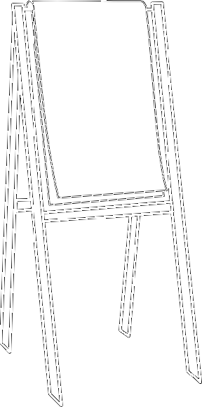 Flip Chart Cliparts - Flip Chart (288x579)