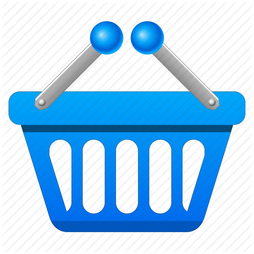 Clip Art Freeuse Stock Supermarket Clipart Bag Store - Blue Add Product Icon (512x512)
