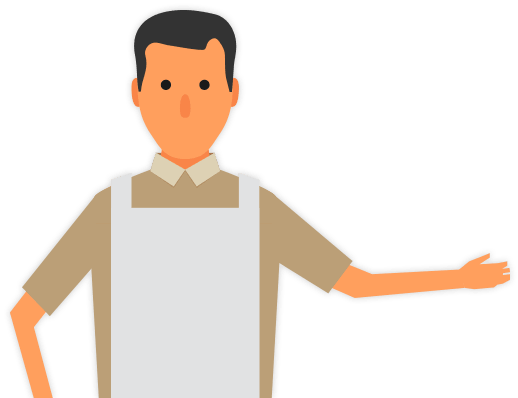 Customer Clipart Store Clerk - Cartoon Store Clerk (518x398)