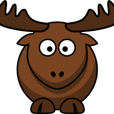 Green Girlie4 - Cartoon Elk Drawing (400x400)
