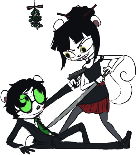 Inspectorcrayon Mistletoe By Inspectorcrayon - Cartoon (485x506)