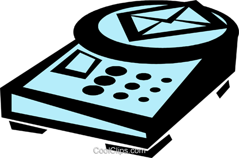 Postage Scale Royalty Free Vector Clip Art Illustration - Letter Scale (480x317)