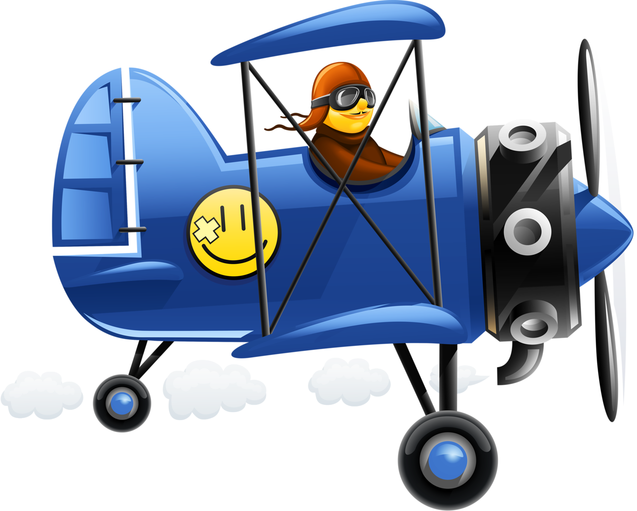 Aviador - Bi Plane Pilot Graphics (1280x1027)