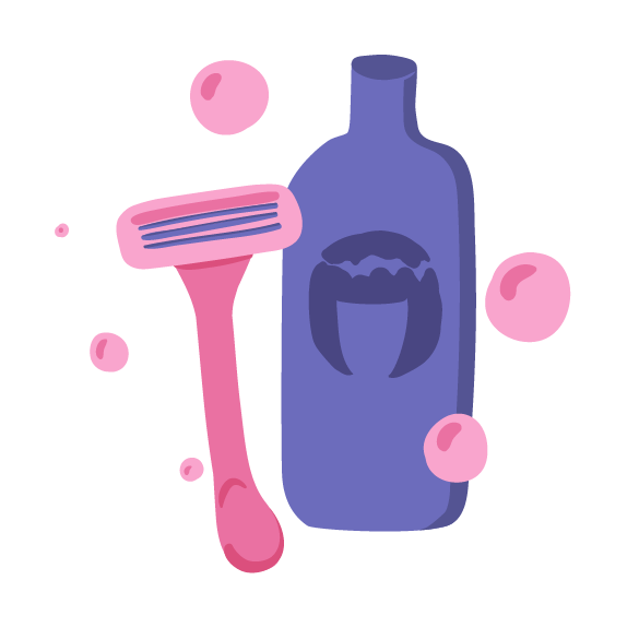 Personal Care Items - Illustration (600x600)