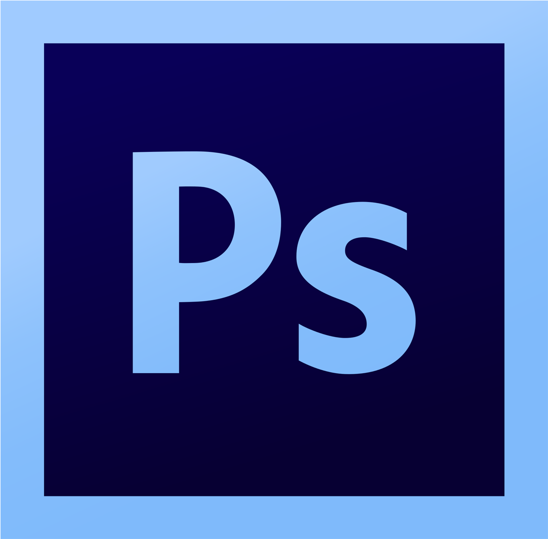 Photoshop Logo Clipart Blue - Illustrator Photoshop Logo Png (1600x1598)