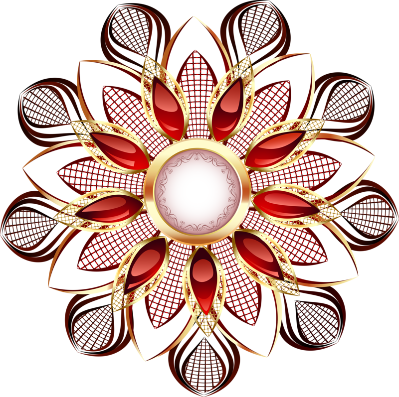 Pretty Gem Of A Flower - Clip Art (800x797)