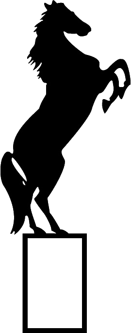 Light Switch Plates 13 Cut Ready Dxf File Design For - Rearing Horse Silhouette (270x685)