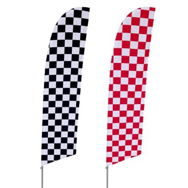 Checkered Flag Banners For Events Vispronet - Bunbury (385x385)