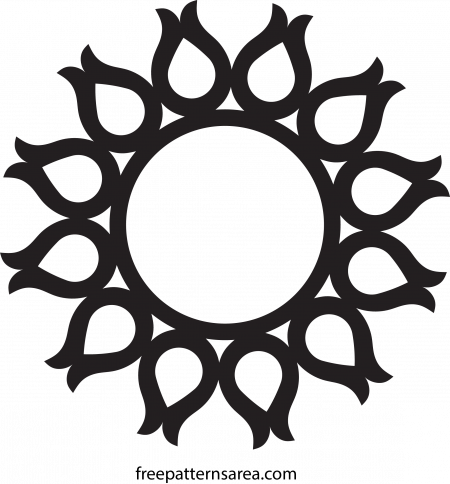 Cnc Vector - Chain Sprocket (450x484)