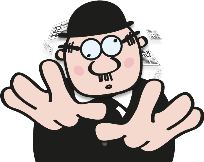 Clip Freeuse Download Property Income Tax When You - Tax Man Png (689x568)