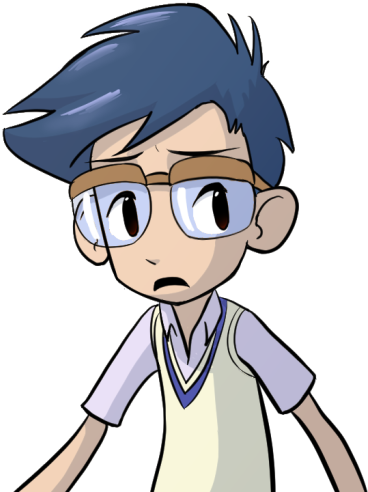 Anime Boy Clipart Nerdy - Anime (377x500)