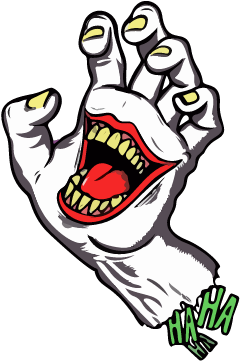 Add To Collection - Screaming Hand Santa Cruz Logo (480x360)