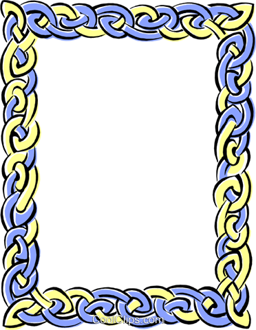 Page Border With Celtic Design Royalty Free Vector - Page Border Designs (372x480)