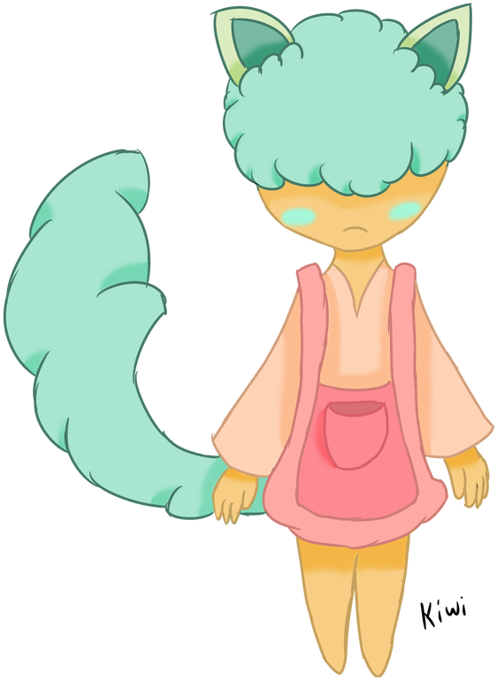 Cottonball By Blue Kiwi Cat - Cartoon (894x894)