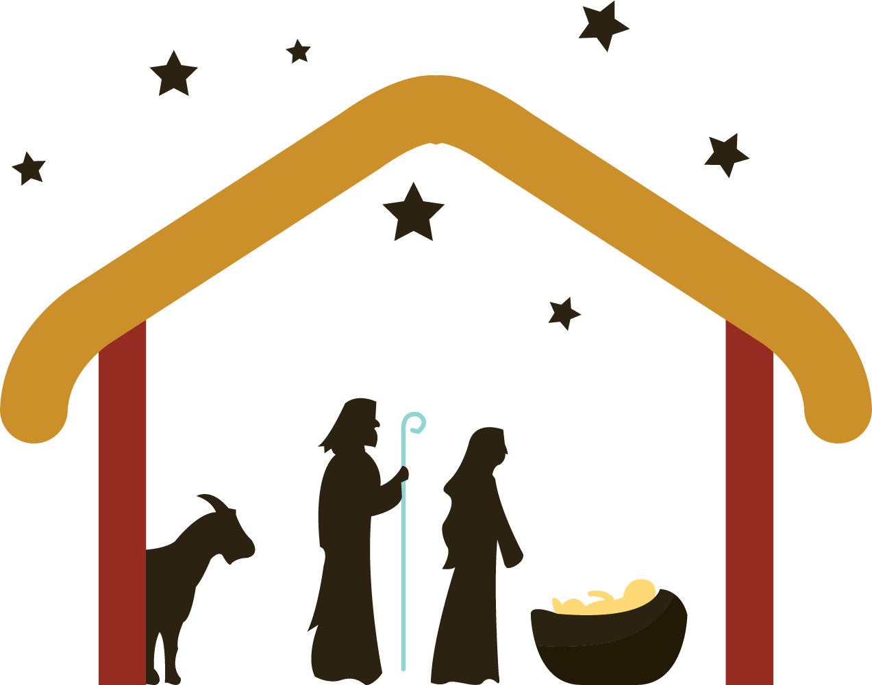 Bethlehem Clipart Manger Bethlehem - Presepio Vetor (1273x1001)