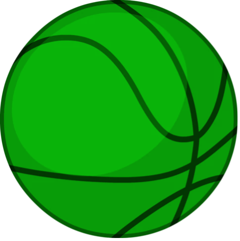Clip Art Images - Green Basketball Png (483x485)