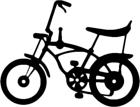 Schwinnclipart3 - - Schwinn Clipart Black & White (448x341)