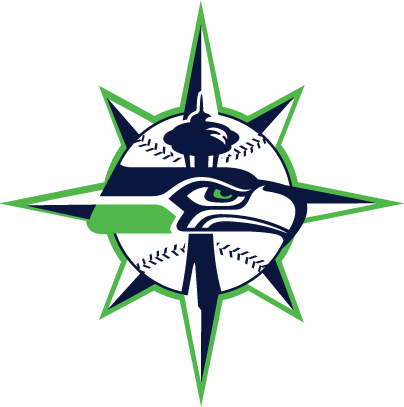 Seattle City, City Logo, Football Love, Seattle Mariners, - Seattle Sports Team Logos (404x407)
