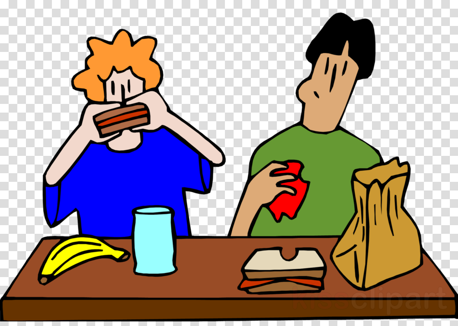 School Cafeteria Png Clipart Cafeteria Lunch Clip Art - Eating Lunch With The School Counselor (900x640)