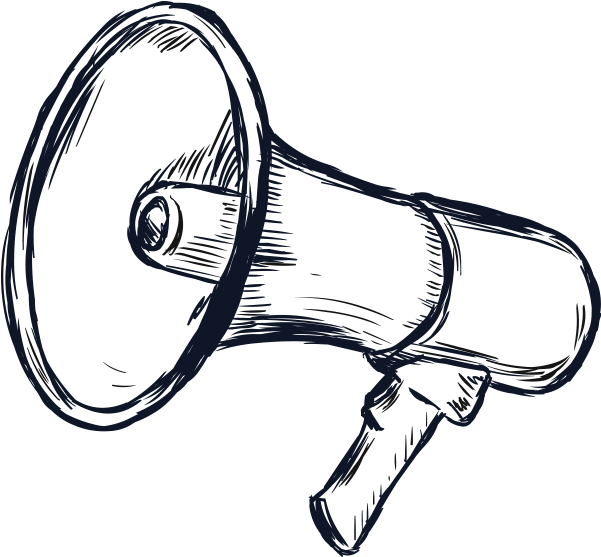 Collection Of Free Megaphone Download On Ubisafe - Sketch Phone Png (600x589)