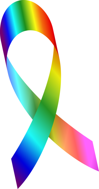 Lgbt Awareness Ribbon Pdf Computer Icons - Lgbtq Ribbon (393x750)