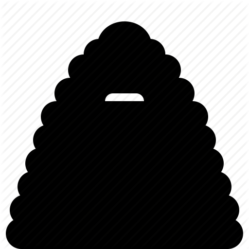 Clip Art Free Beehive Vector Black And White - Frames Free Download (512x512)