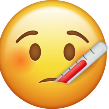 Too Sick For School - Sick Emoji (350x350)