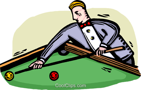 Pool Player Royalty Free Vector Clip Art Illustration - Pool Player Royalty Free Vector Clip Art Illustration (480x305)