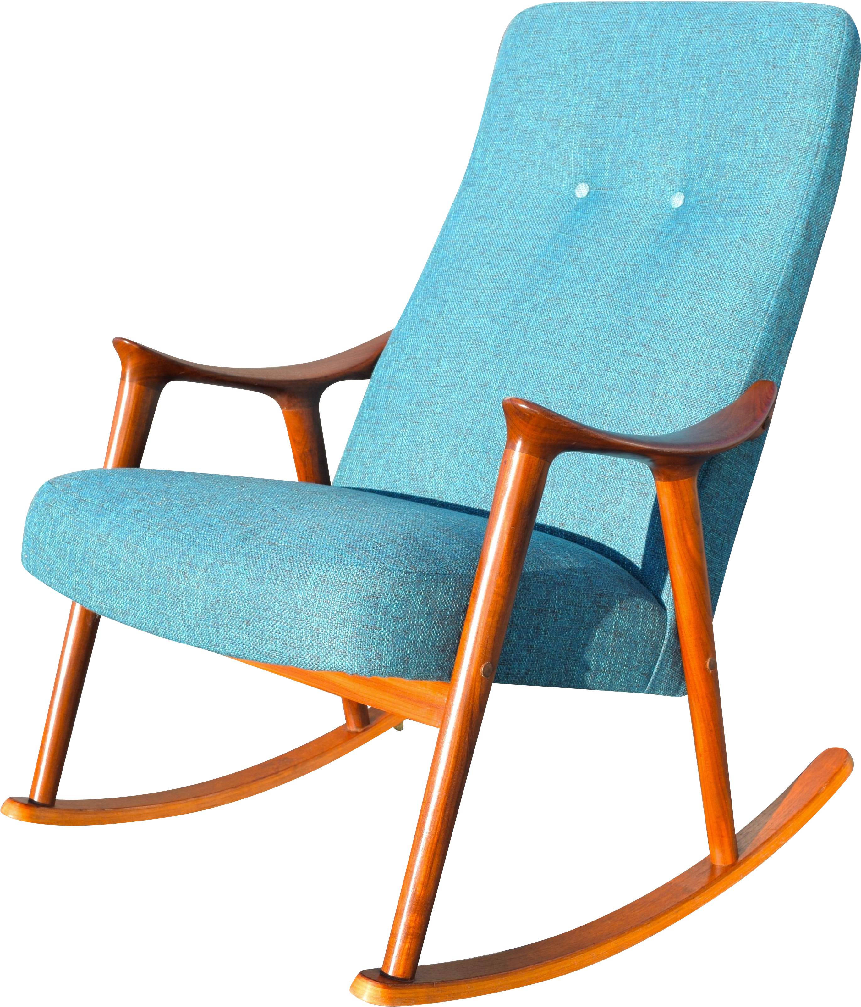 Clip Art Vintage Danish Modern Rocking Chair By Rastad - Clip Art Vintage Danish Modern Rocking Chair By Rastad (3043x3557)
