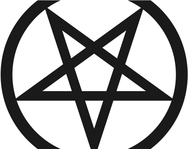 Pentacle Clipart Logo - Pentagram Red (640x480)