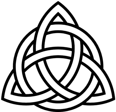 Simple Tattoo Inspiration Transparent - Triquetra With Circle (400x400)